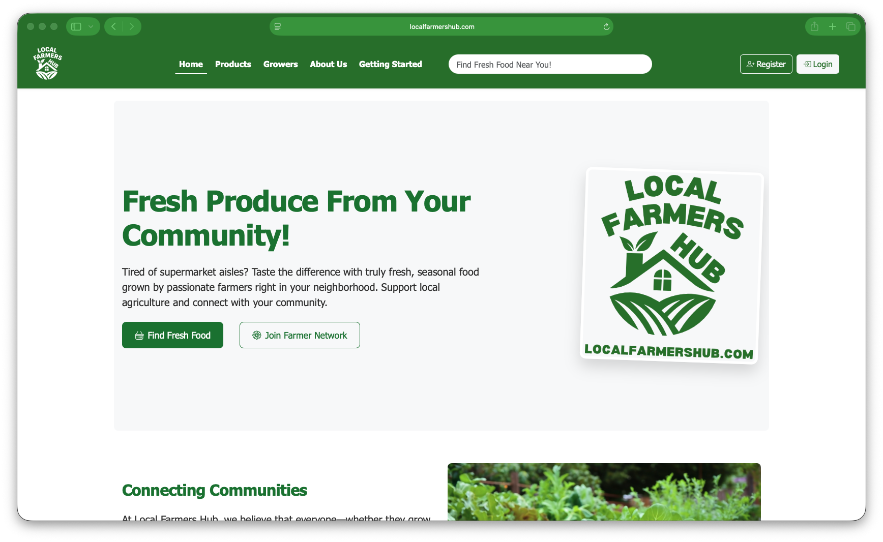 LocalFarmersHub.com - Fresh Produce Platform